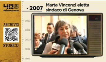 Dall'archivio storico di Primocanale, 2007: Marta Vincenzi eletta sindaco di Genova